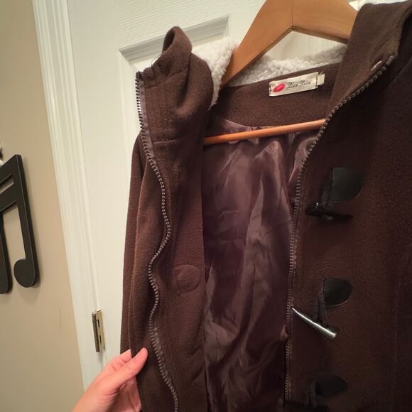 Vintage Women’s Fleece Thicken Coat Fuzzy Sherpa Lined Windproof Parkas Size S - Picture 12 of 16